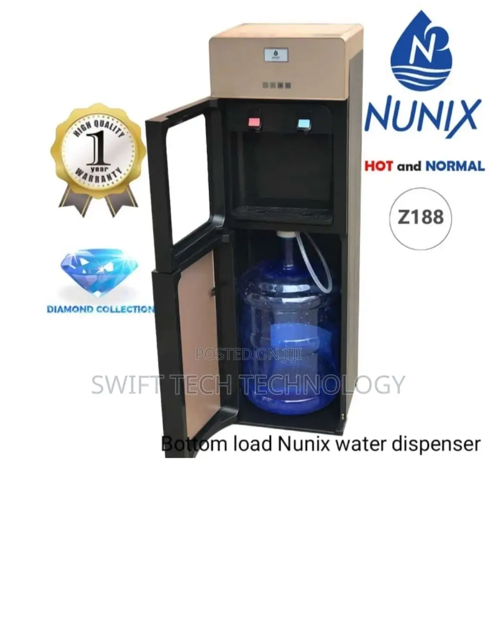 Nunix Z188 Bottom Load Hot and Normal Water Dispenser