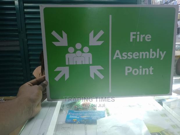 Fire Assembly Sign - main view