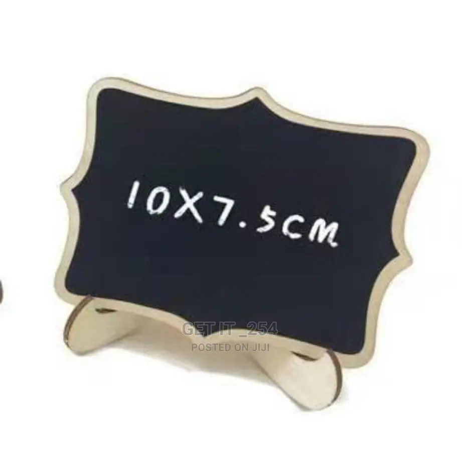 3pcs Food Label Black Bamboo Board