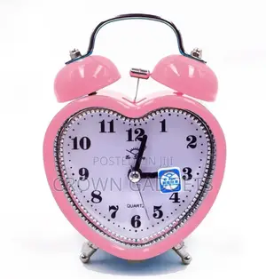 Heart Shaped Twin Bell Alarm Clock