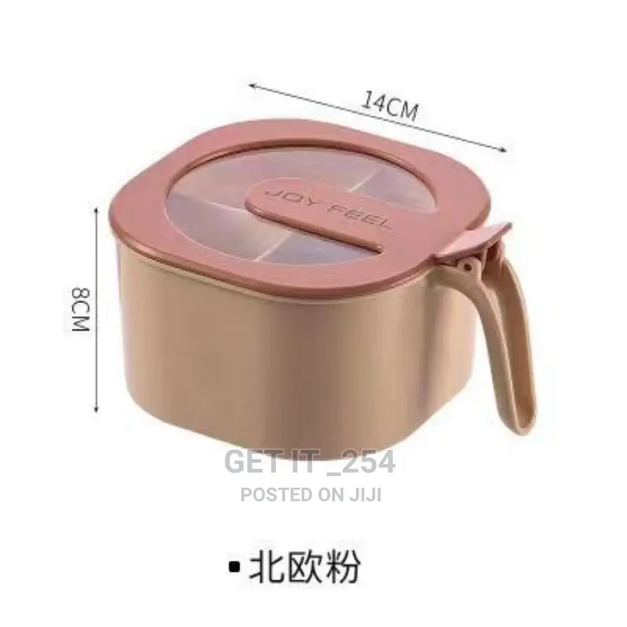 4 Partition Spice Organizer Jar Available In 3 Colours*
