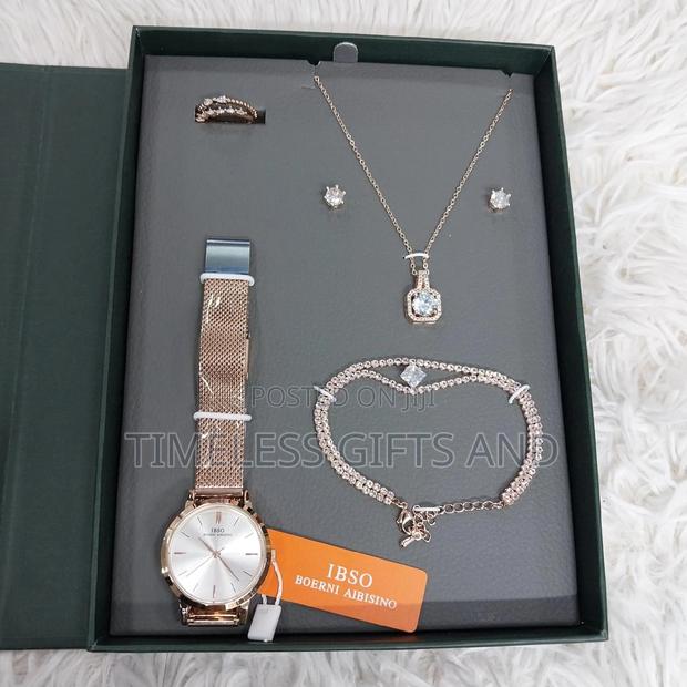 IBSO Ladies Watch Rose Gold Gift Set
