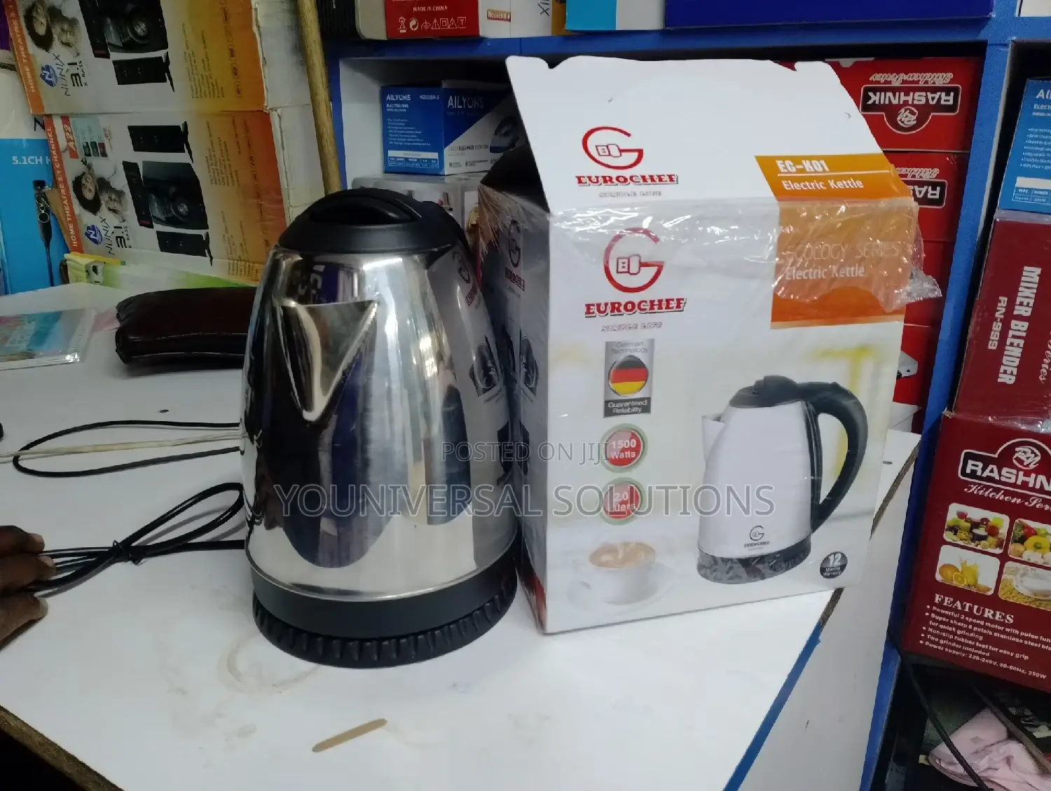 Brand New Eurocheff 2.0l Stainless Kettle