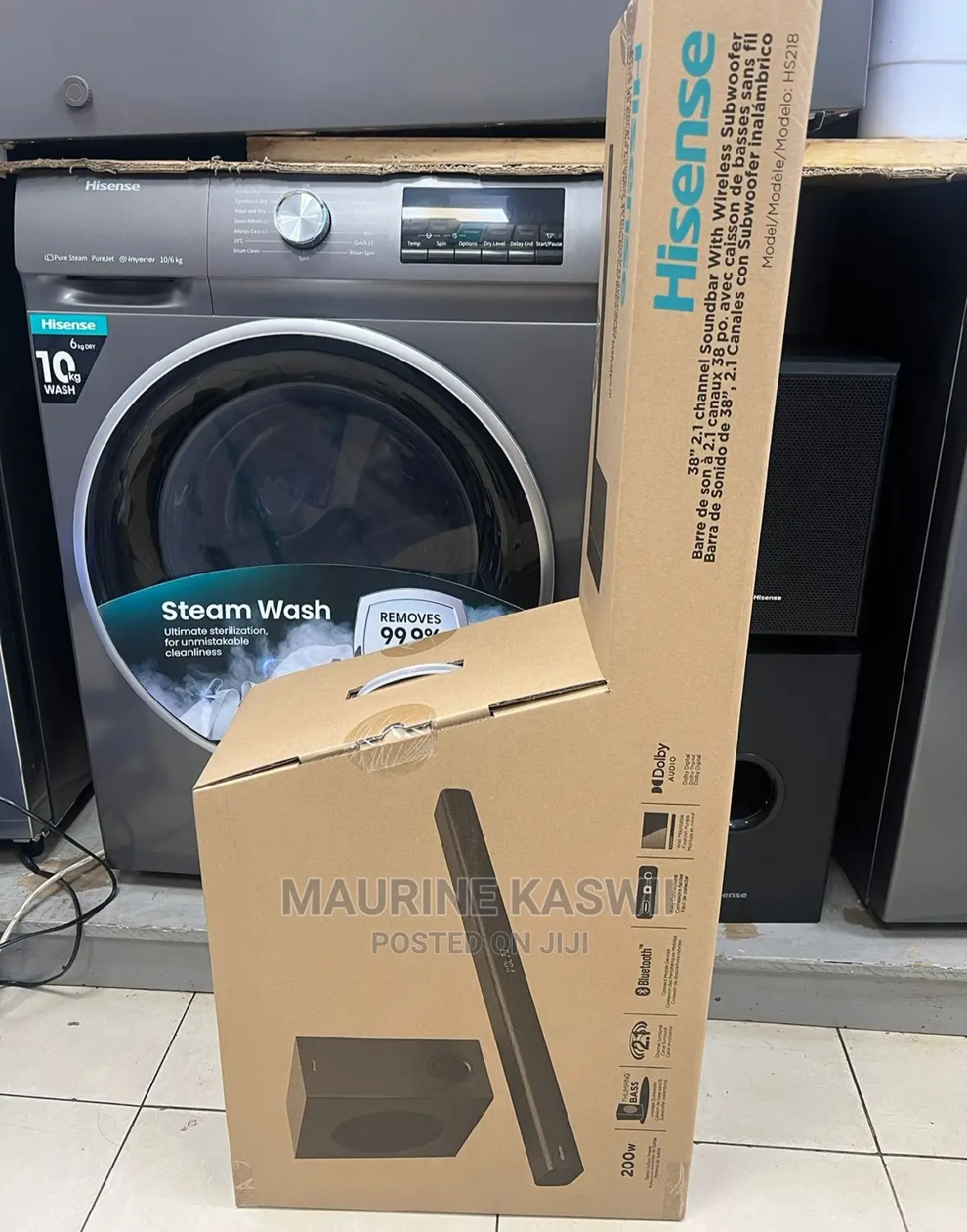 2.1ch Soundbar With Wireless Subwoofer Hs218