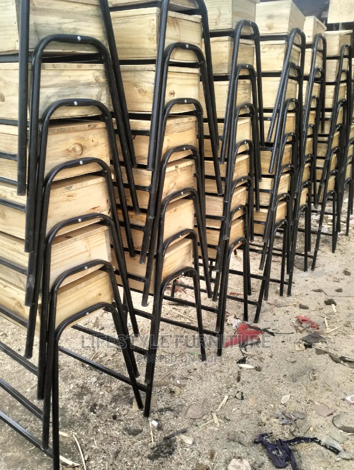 School Lockers and Chairs