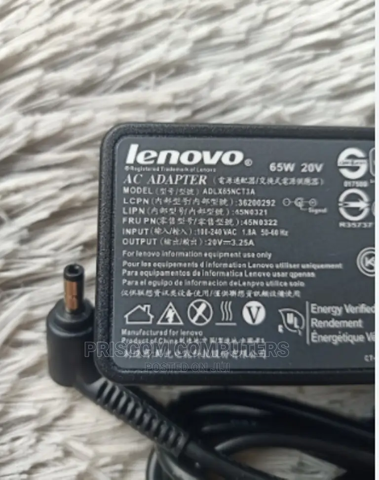 Lenovo 110-15ibr, 320-14isk, 510s-15ikb Charger Adapter