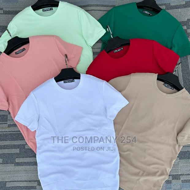 Top Quality Designer Fabric Plain T.Shirts - thumbnail 2