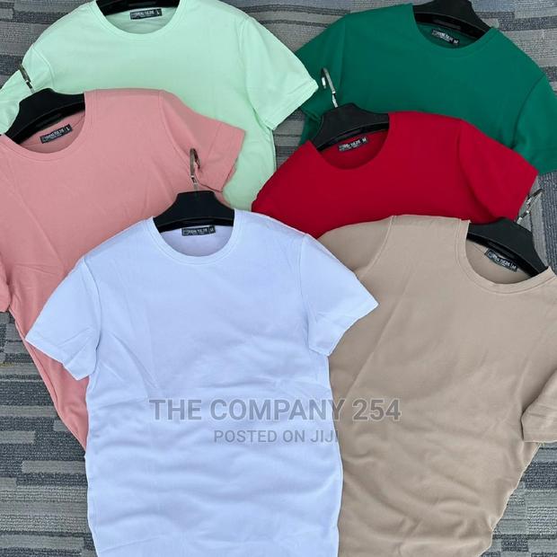 Designer Unisex Assorted Plain Teez - thumbnail 3