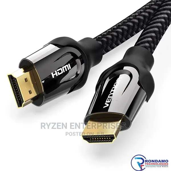Vention Nylon Braided HDMI Cable 8M Black Metal Type