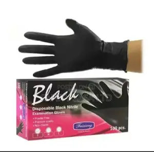 Disposable Black Nitrile Gloves/ Clean Food Grade Gloves