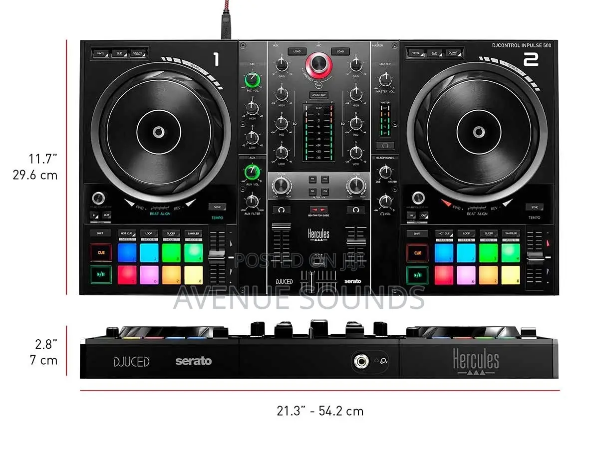 Hercules DJ Control Inpulse 500: 2-Deck USB DJ Controller