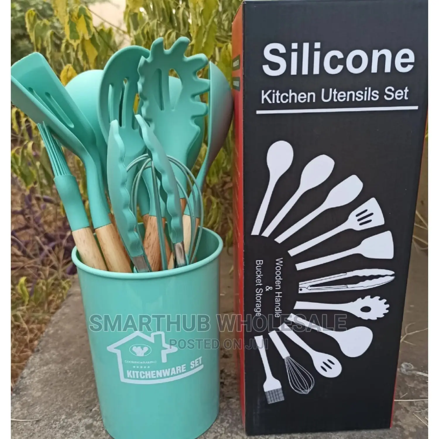 Silicon Spoon Set Green
