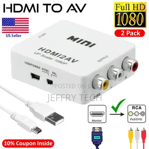 HDMI to AV Converter HD Adapter Hdmi to RCA