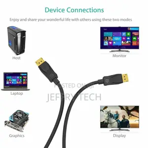 Displayport to Display Port Cable DP Male to Male Cord