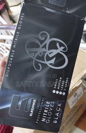 Black Nitrile Gloves Disposable Ones - main view