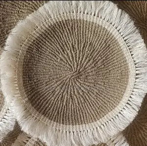 Brown Sisal Placement Mat / Wall Decor