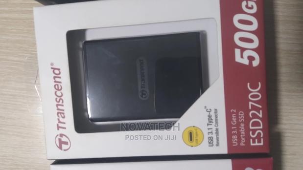 Transcend ESD270C Portable External SSD 500GB - Black - main view