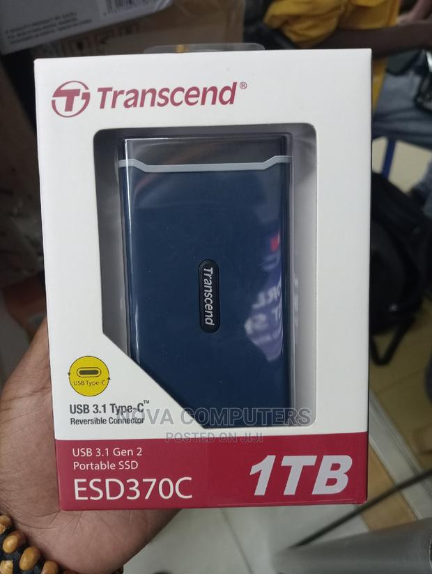 Transcend ESD370C Portable External SSD 1TB - Navy Blue - main view
