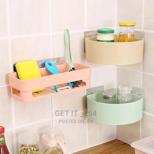 Simple Adhesive Bathroom Shelf