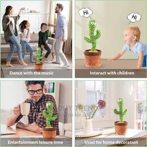 Cactus Dancing Toy Plush Talking Singing Electronic Kids