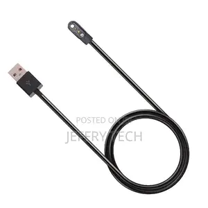 Watch Charging Cable Magnetic Safe PVC 2 Pin 2.84mm-Black