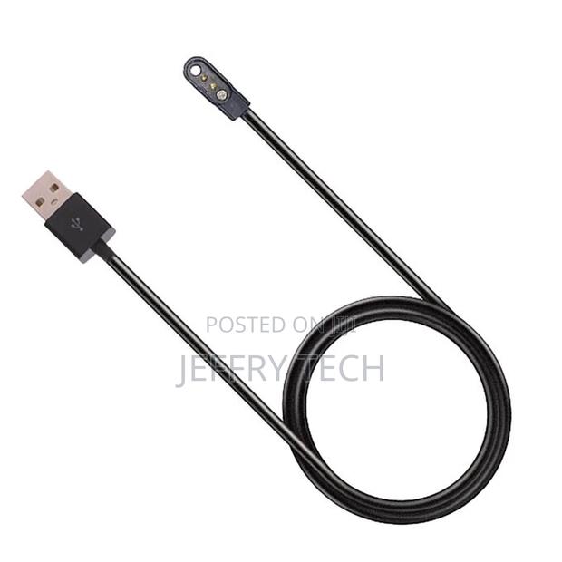 Watch Charging Cable Magnetic Safe PVC 2 Pin 2.84mm-Black