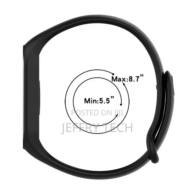 Silicone One-Piece Wristwatch Strap for Xiaomi Mi Band 5 6 7