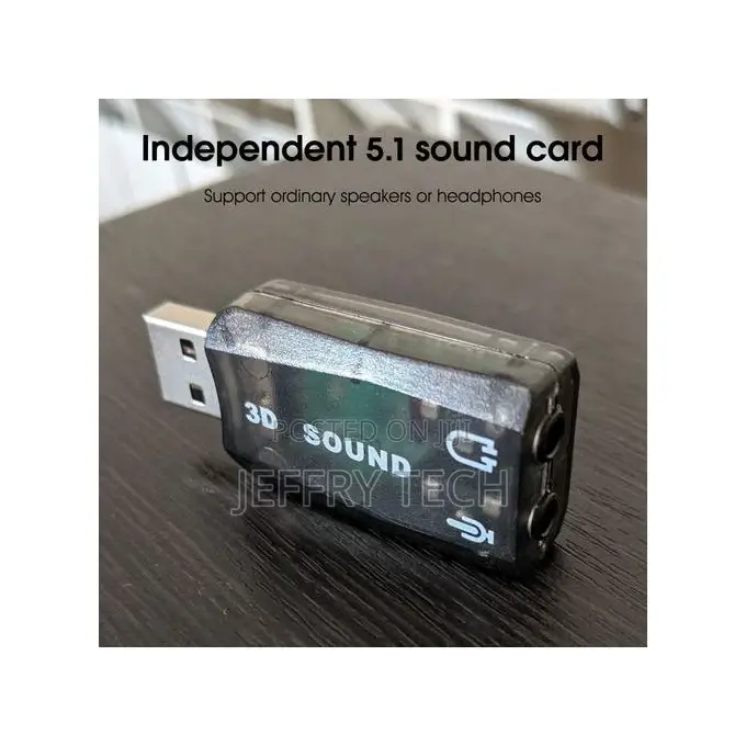 Generic Audio Card Clear Sound Audio Card Black