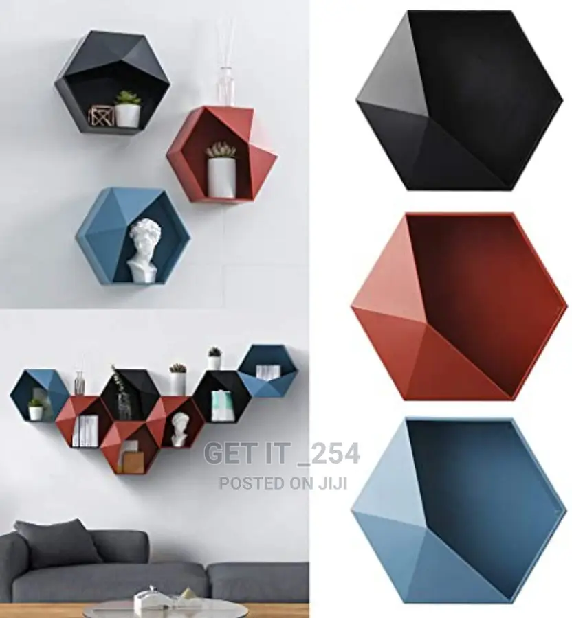 Hexagonal Wall Organizer
Colour Black Red
