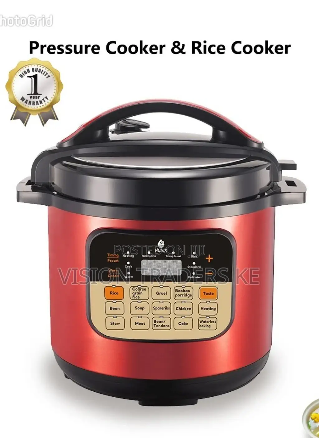 Nunix Multi Functional PC- 02; Electric Pressure Cooker