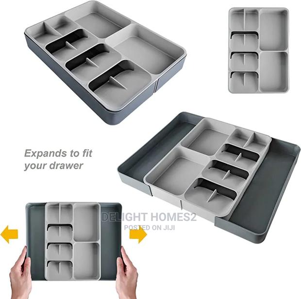 Creative Expandable Cutlery Organizer - main view