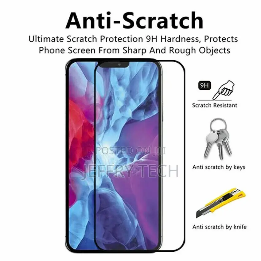 5 Tempered Glass Full Screen Protector for iPhone 14 Plus 13
