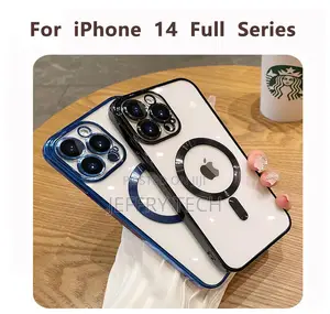 Cover Magnetic Case Silicone for Apple iPhone 14 Plus 13 Pro