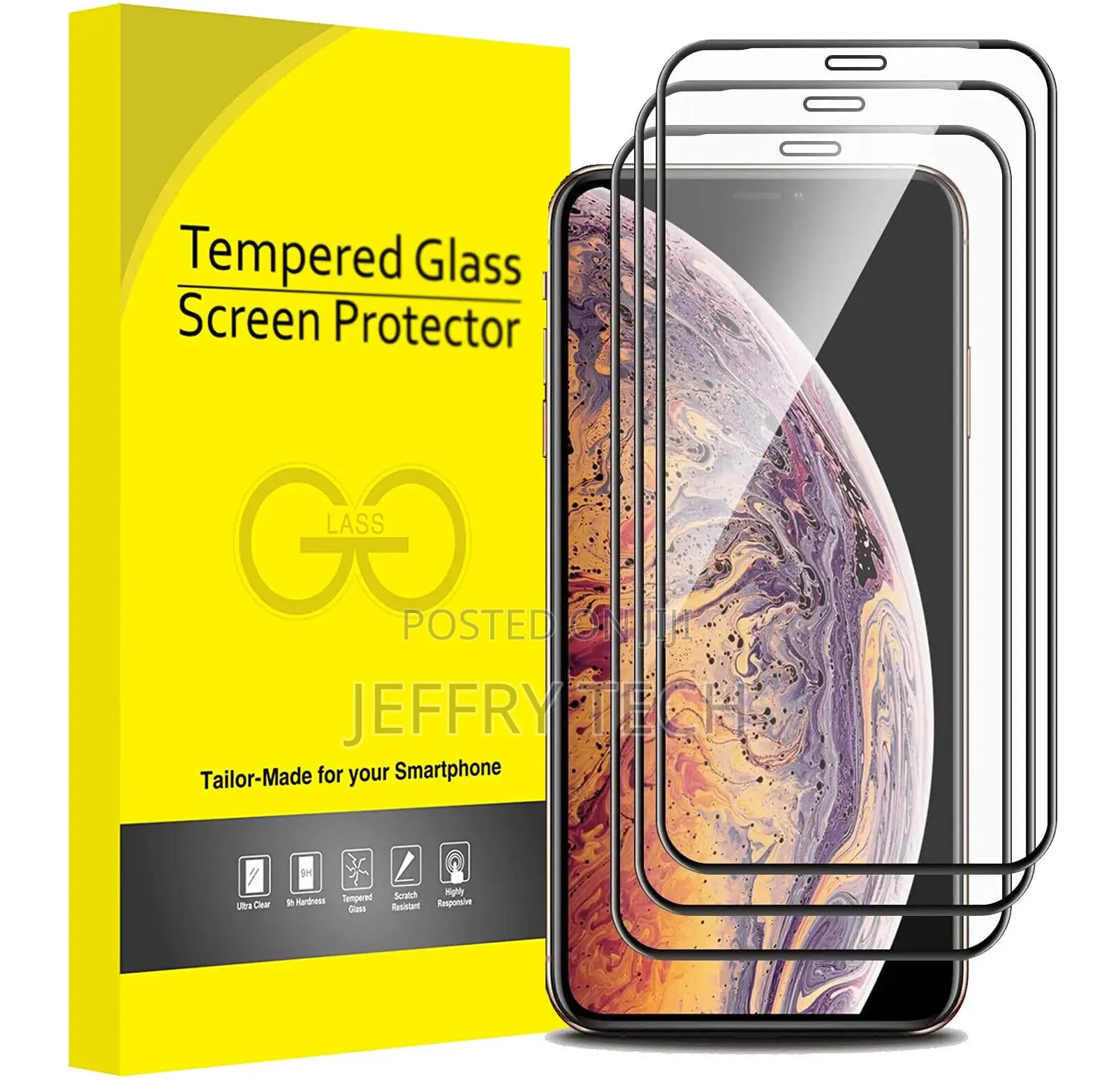 3-Pack for iPhone 14 13 12 11 Pro XR XS X 7+ 8 Tempered GLAS