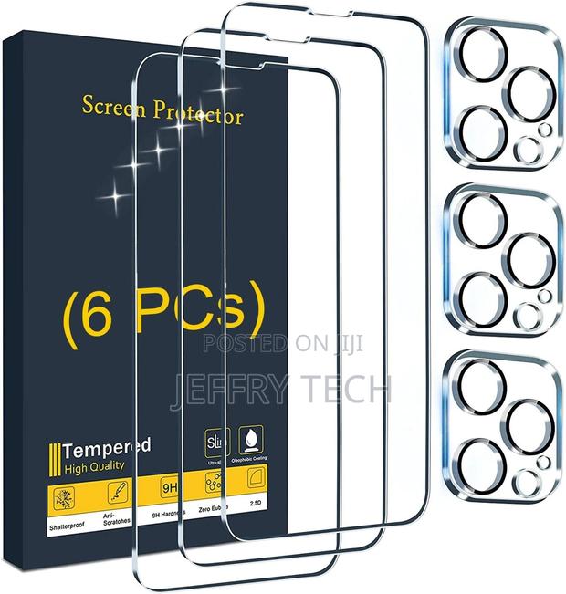 iPhone 14 13 12 11 Pro Max Tempered Glass Screen Protector