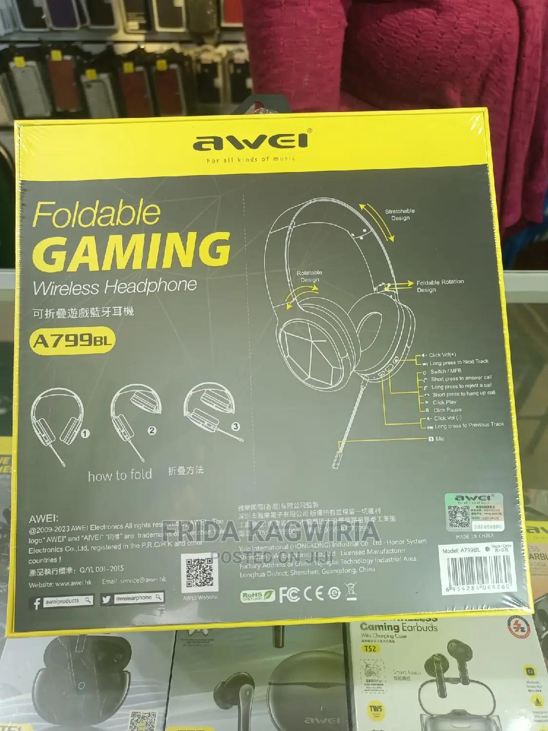 Awei Gaming Wireless Headphones