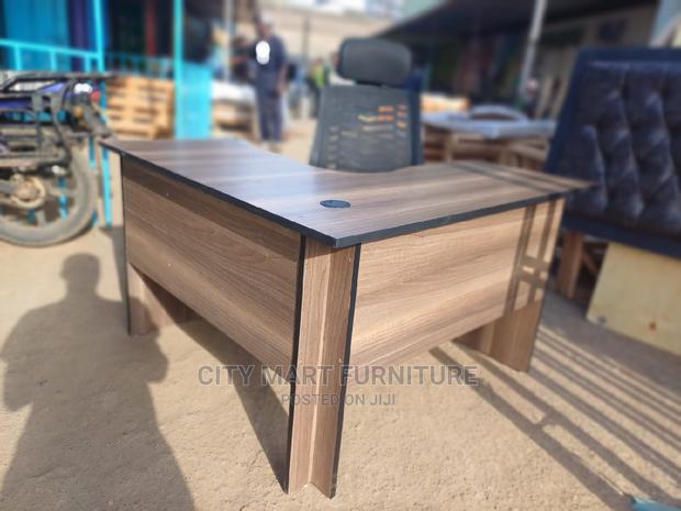 Headrest Chair+L-Shaped Office Desk - main view