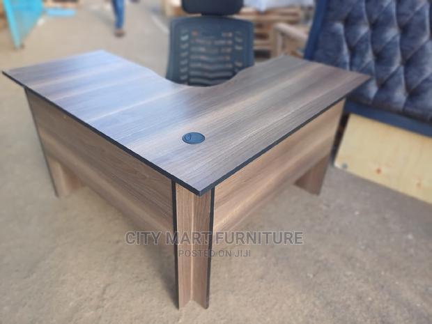 Headrest Chair+L-Shaped Office Desk - main view