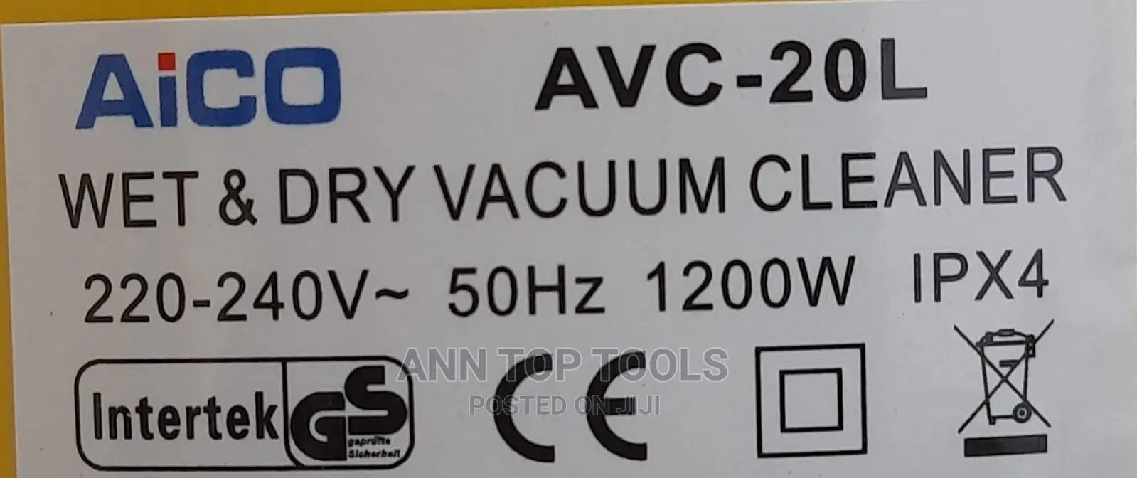 Avc-20l Aico Japan Vacuum Cleaner 20litres