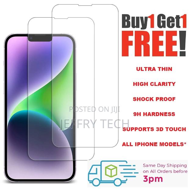 Tempered Glass Screen Protector for iPhone 14 13 12 11 Pro X - main view