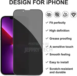 For iPhone 14 13 12 11 Pro Max X Privacy Tempered Glass Scre