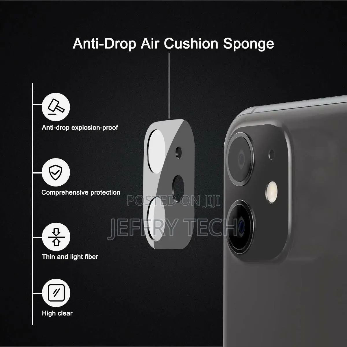 For iPhone 14 13 12 11 Pro Max Tempered Glass Camera Lens Co