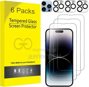 iPhone 14 13 12 11 Pro Max Tempered Glass Protector