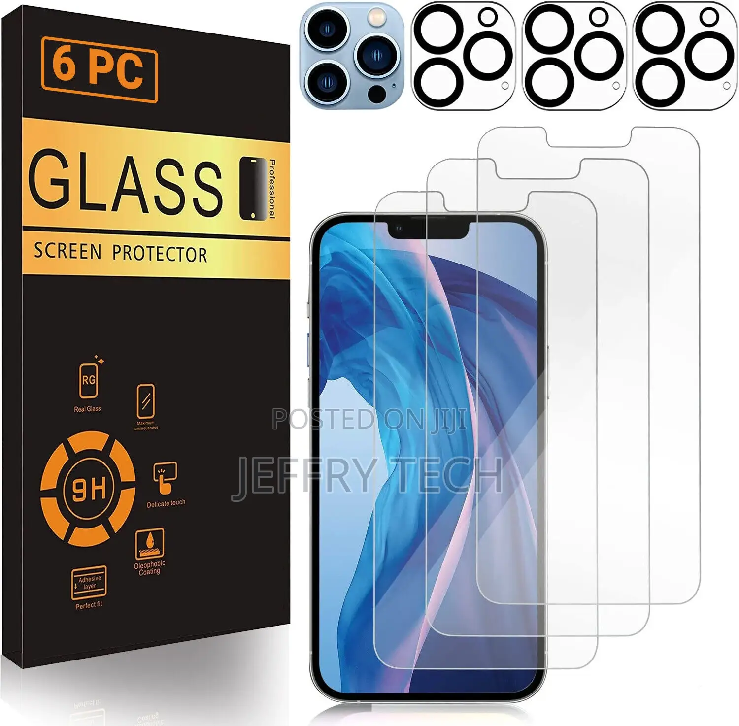 For iPhone 14 13 12 11 Pro Max Screen Protector