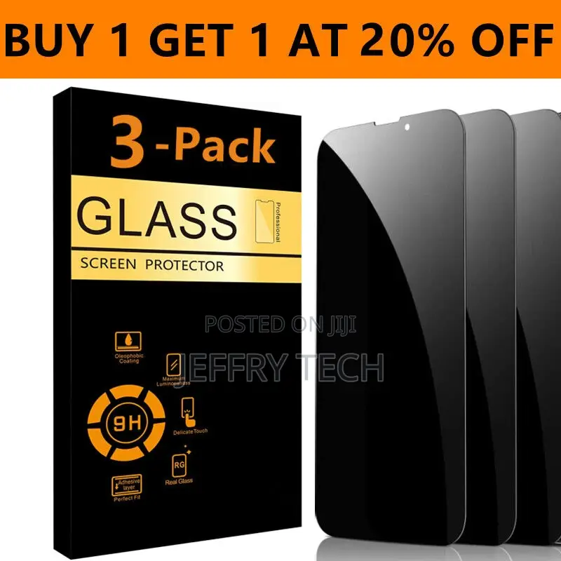 3 Pack for iPhone 14 13 12 Pro Max XS 8 Privacy