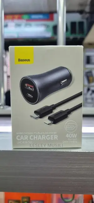 Baseus Golden Contactor Pro Dual Car Charger U+C 40W