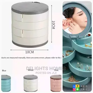 4layered Rotating Accessories Storage Box