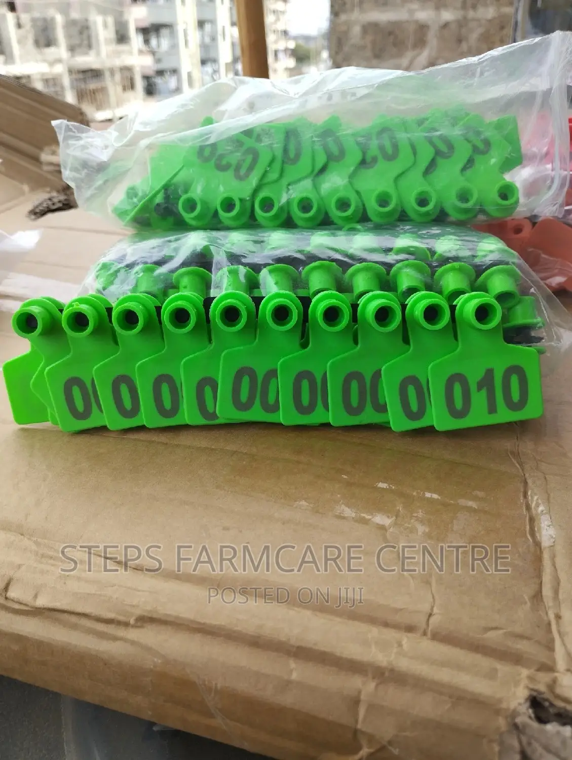 Green Goats Numbered Ear Tags