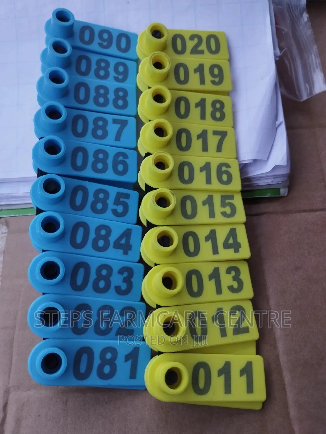 Slim Shaped Goats Ear Tags -100 PCS