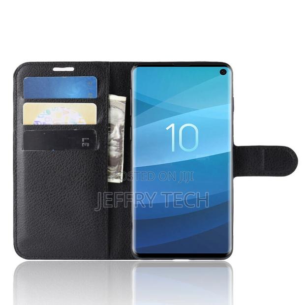 Leather Wallet Flip Book Stand Case Cover SAMSUNG GALAXY S10 - main view